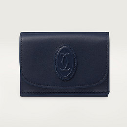 Cartier Saphir 24K Bifold Wallet - Navy Blue Leather – PROVENANCE