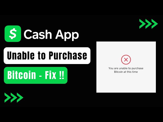 Why Does Cash App Say I Can't Buy Bitcoin? [Answered ]- Droidrant