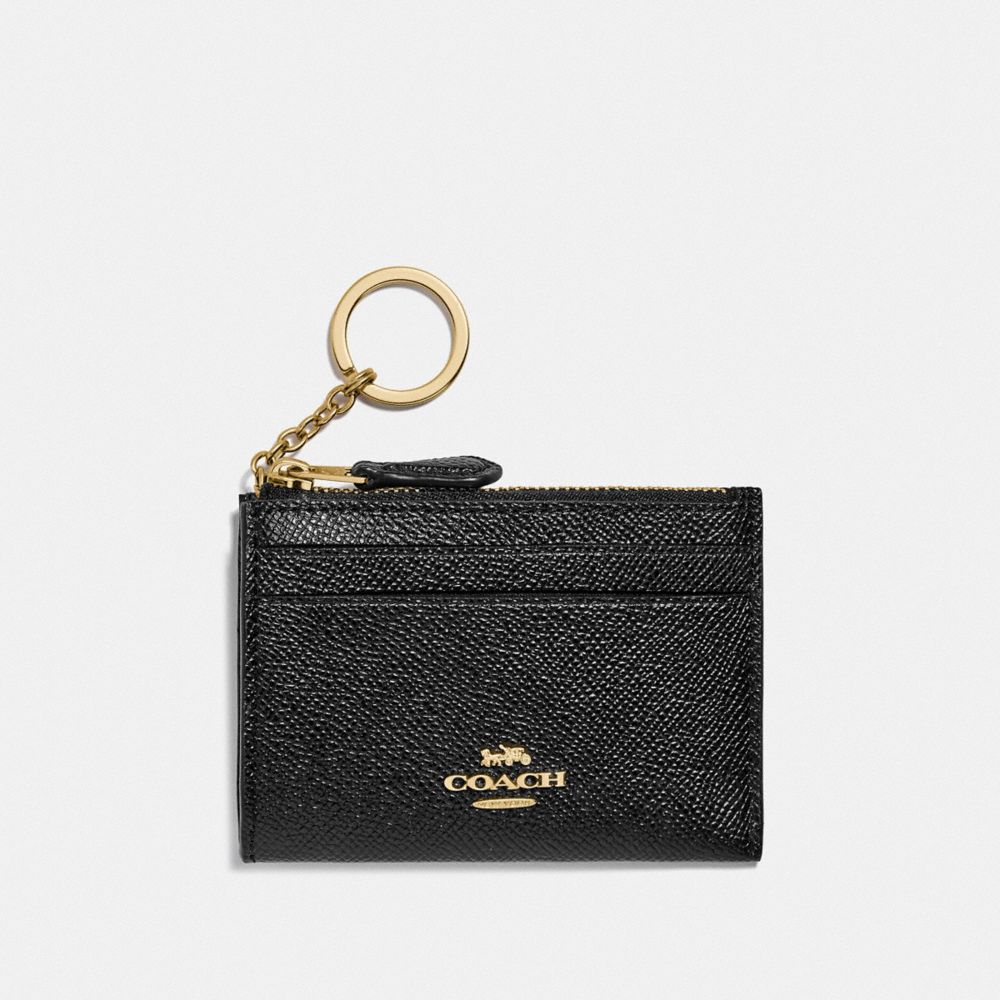 Buy Coach Mini Id Skinny Travel Wallet | Black Color Women | AJIO LUXE