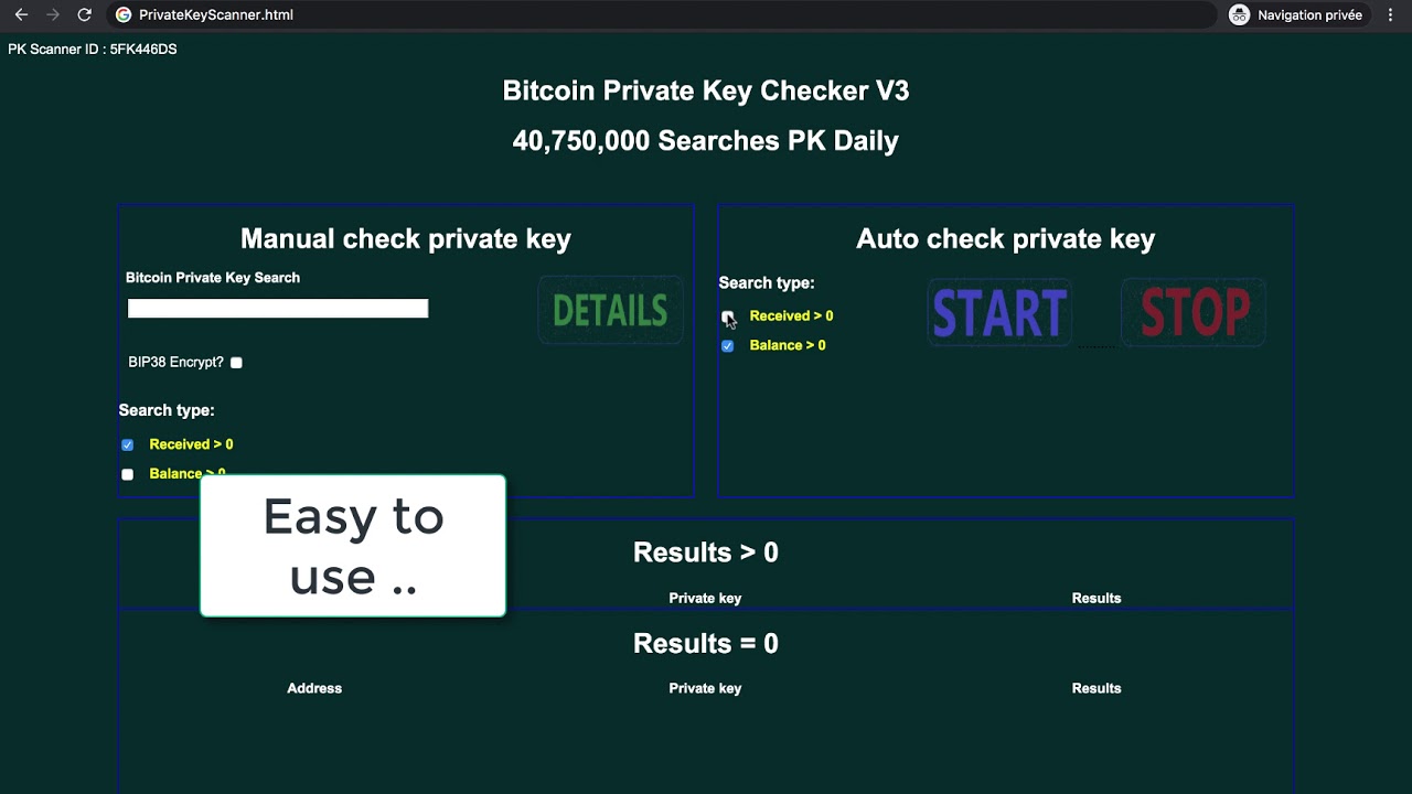 Private Keys Bitcoin & Altcoin Key Scanner