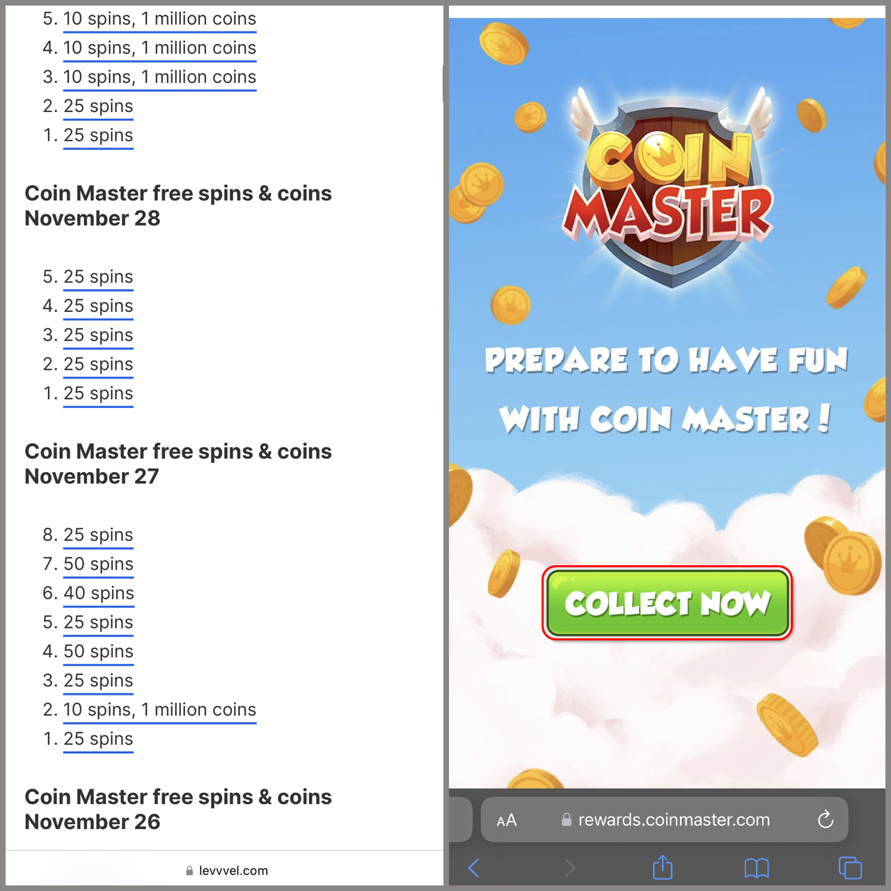 Today's Coin Master Free Spins & Daily Coins Links (March )