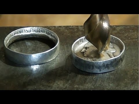 How to make a coin ring with minimal tools - Celtic Coin Craft