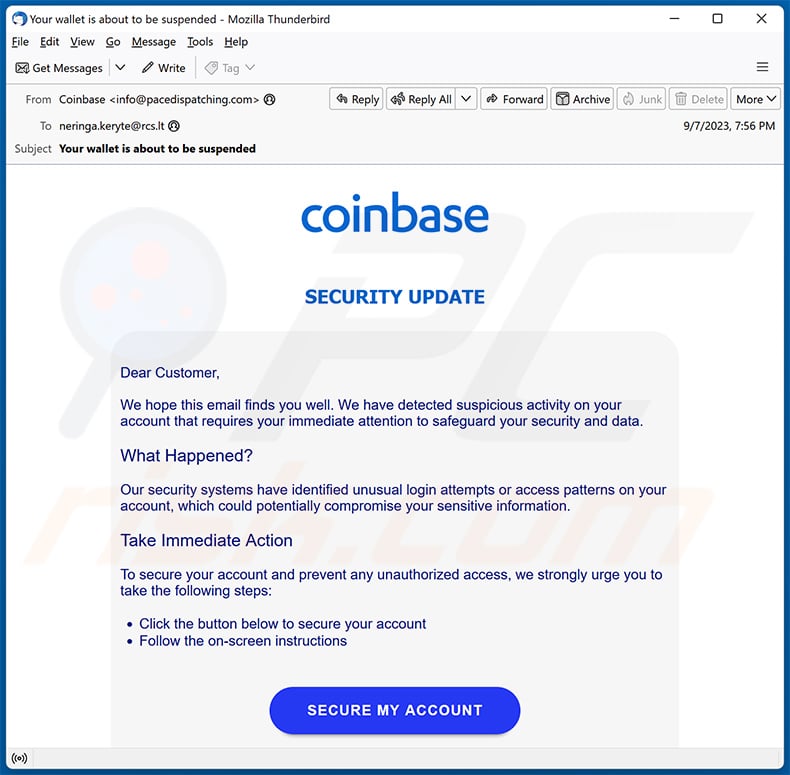 Latest Coinbase Phishing Scam is a Warning to Everyone