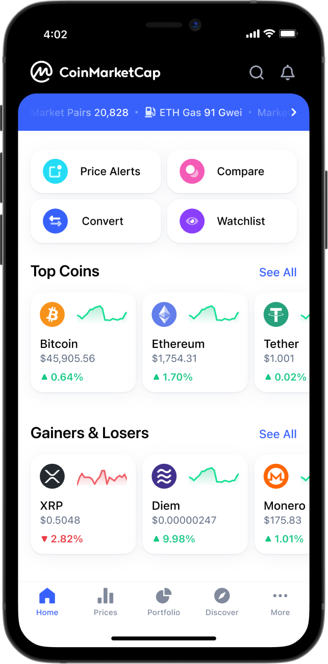 CoinMarketCap: Crypto Tracker | App Price Intelligence by Qonversion