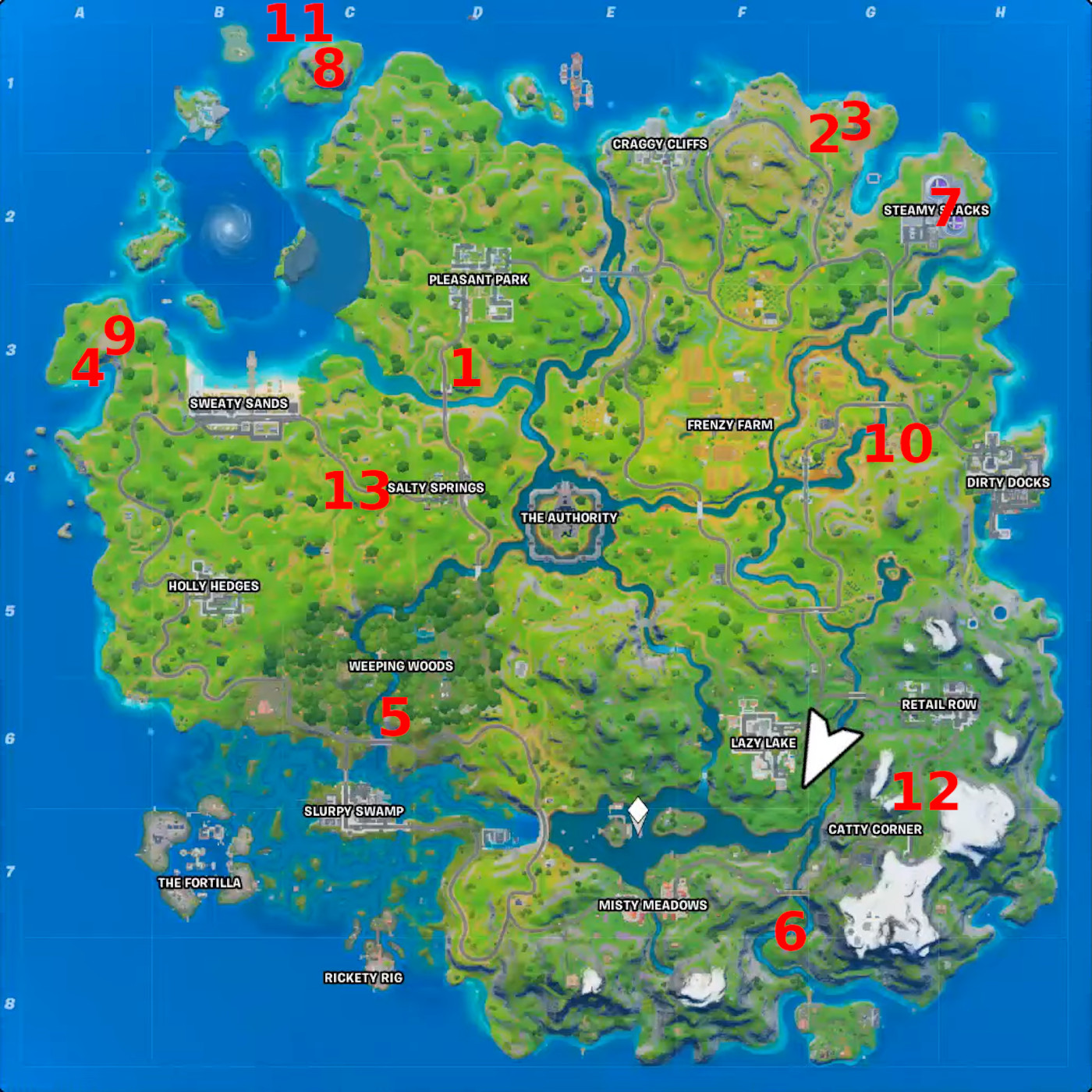 Fortnite Season 3 XP Coin Locations - Maps for All Weeks! - Pro Game Guides