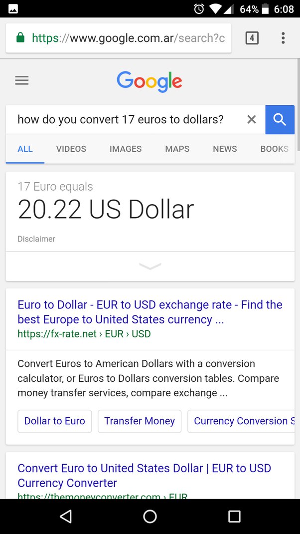 Convert EUR to USD