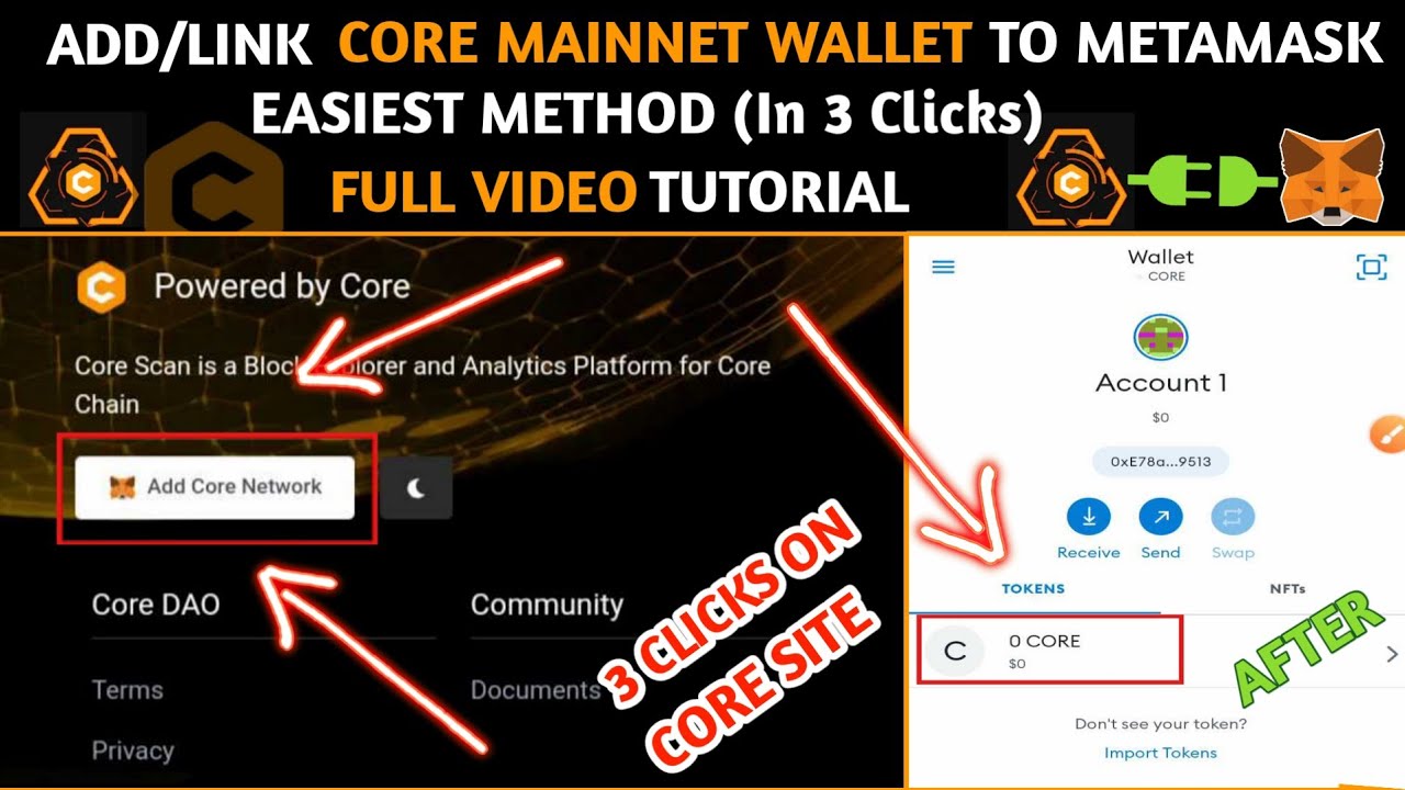Step-by-Step Guide: Adding CORE Network to MetaMask