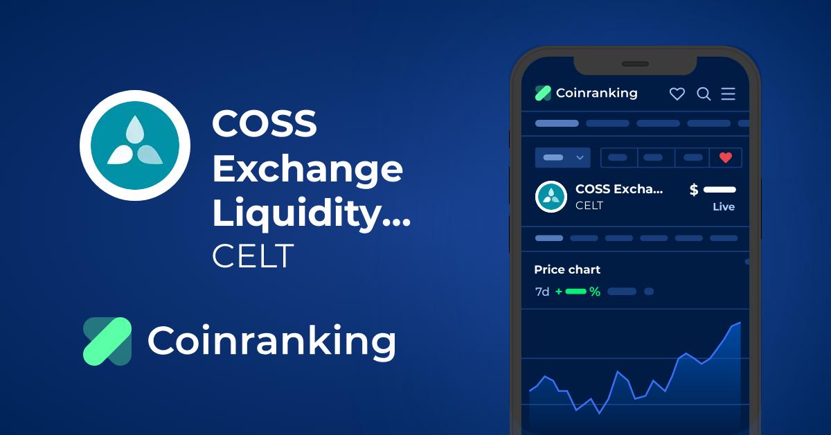 COSS exchange charts - price history, trade volume on popular markets