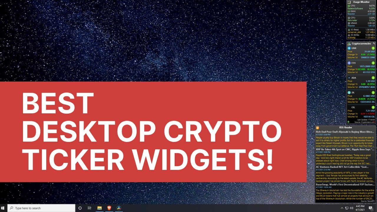 How to Use Widgets - Crypto Pro