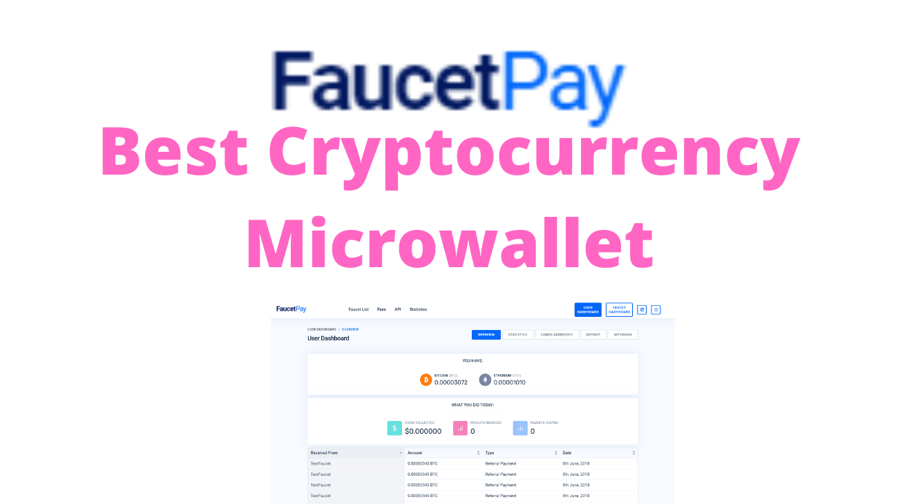 The Best MicroWallet for your Faucets | Earn Directly on your Microwallet