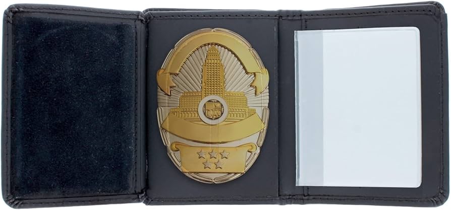 Piel Cabrera Spain National Police Corps Badge Wallet : bitcoinlog.fun: Fashion