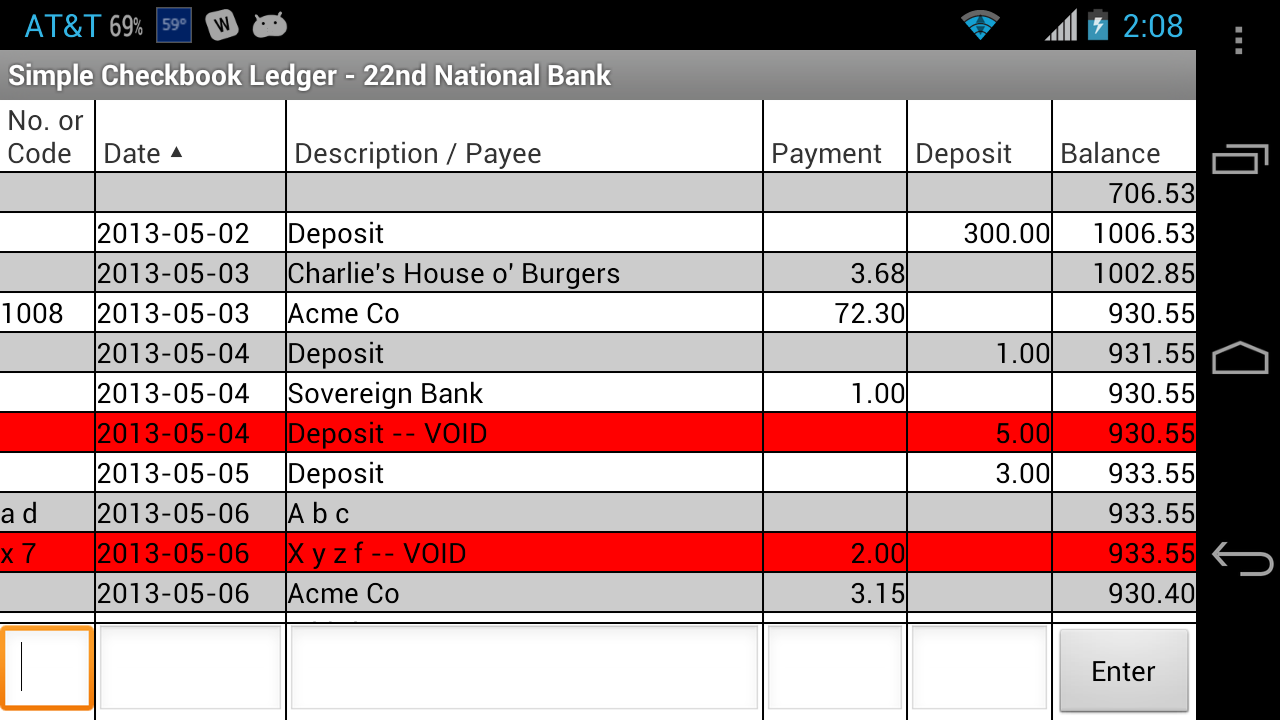 Simple Checkbook Ledger APK (Android App) - Free Download