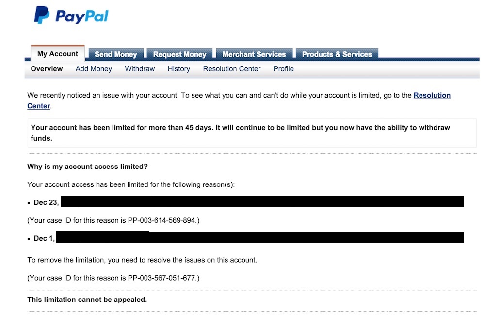 Resolve PayPal Account Limitations and Holds - PayPal