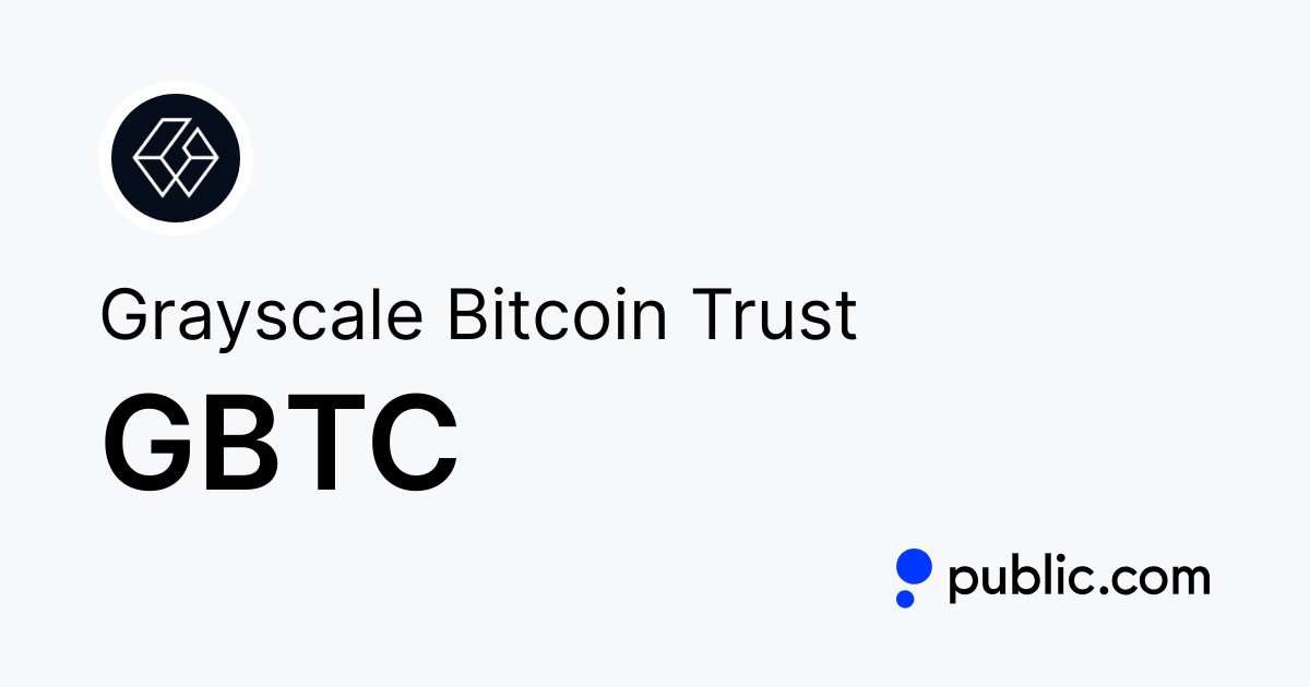 Grayscale Bitcoin Trust Share Price NPV