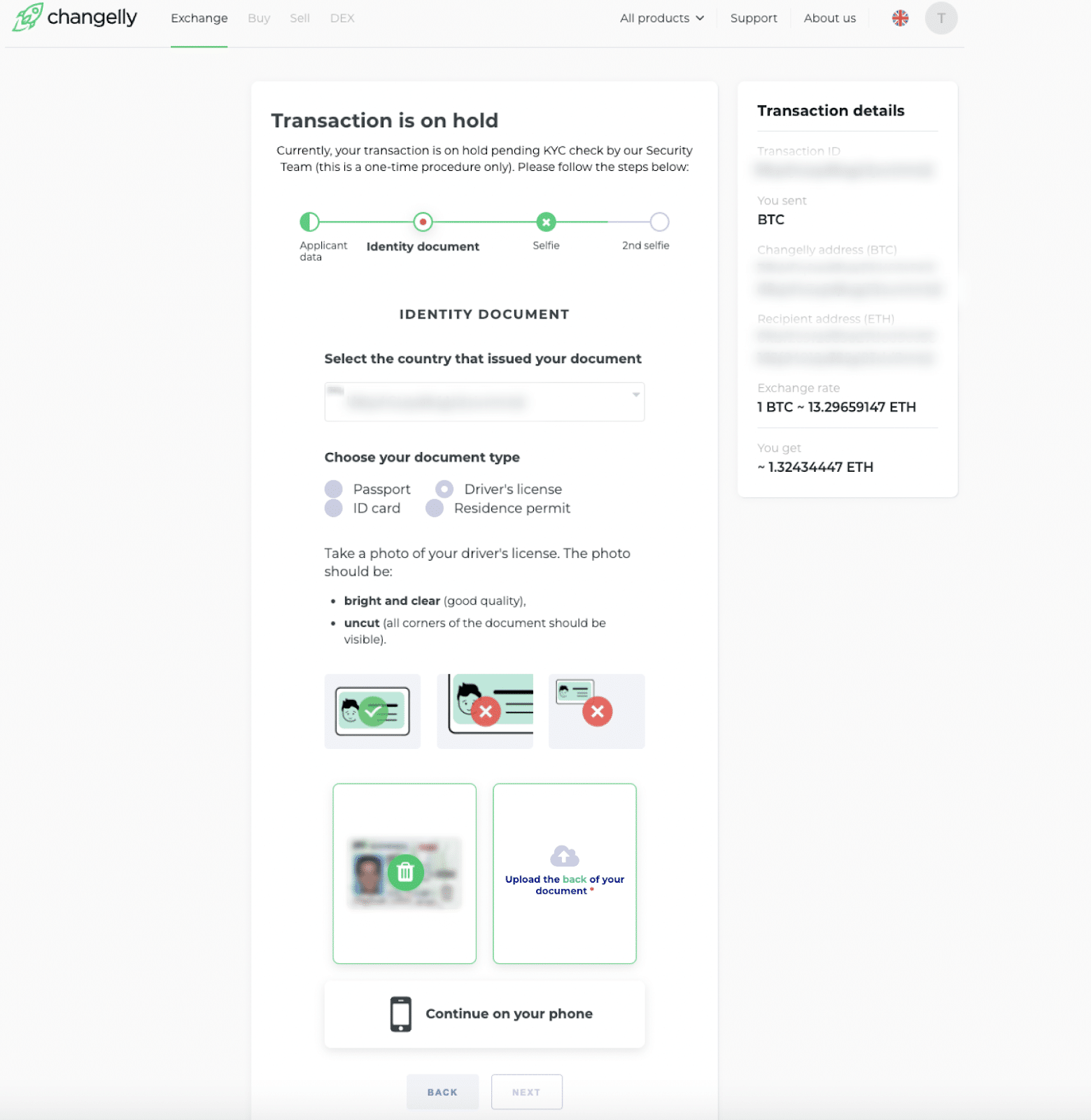 Account and its Security | Changelly