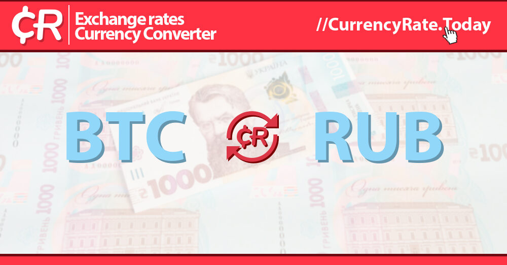 1 BTC to RUB - Bitcoins to Russian Rubles Exchange Rate