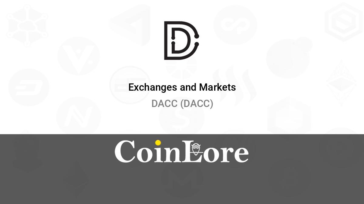 DACC Price, Info, DACC to USD converter