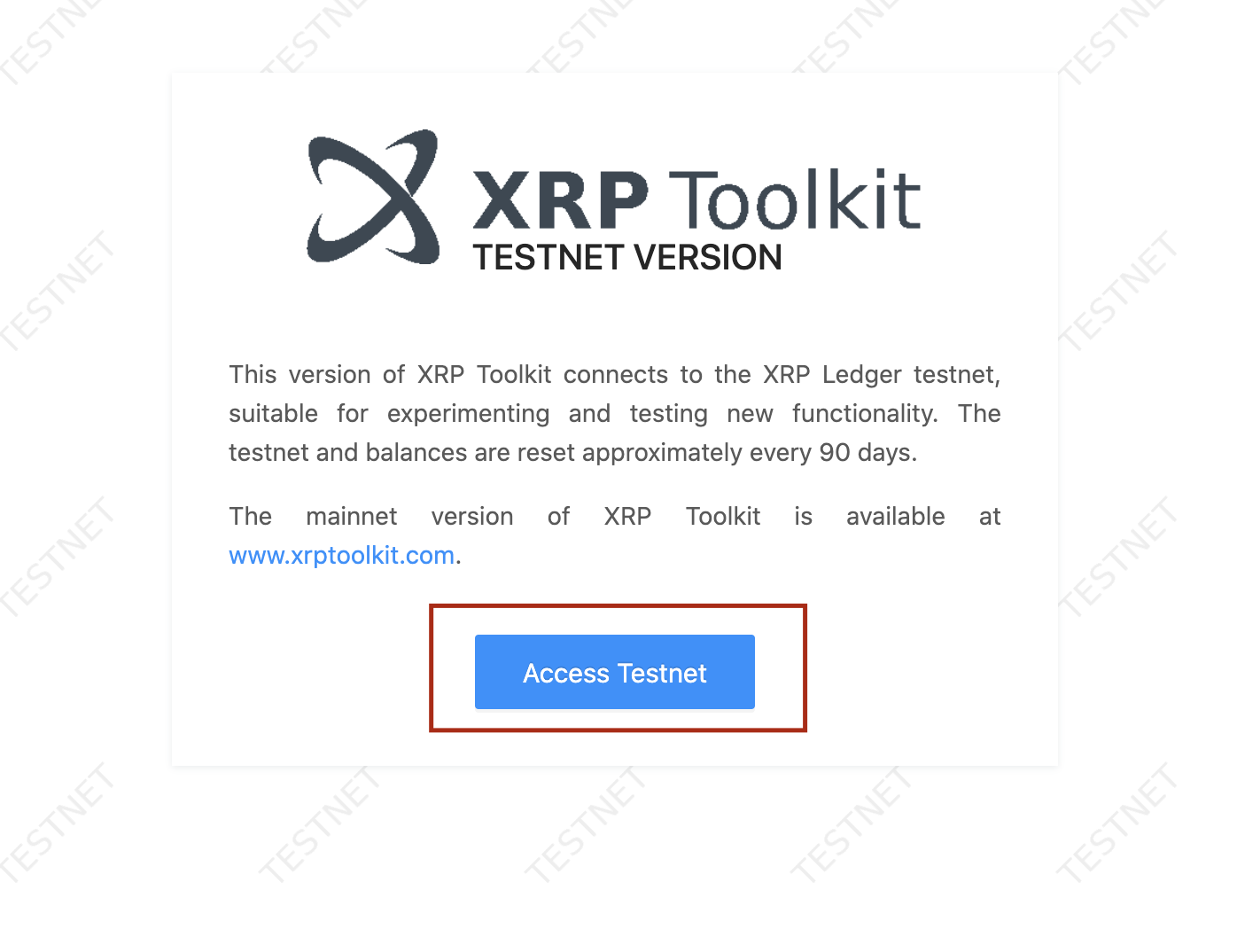 XRP Testnet Faucet