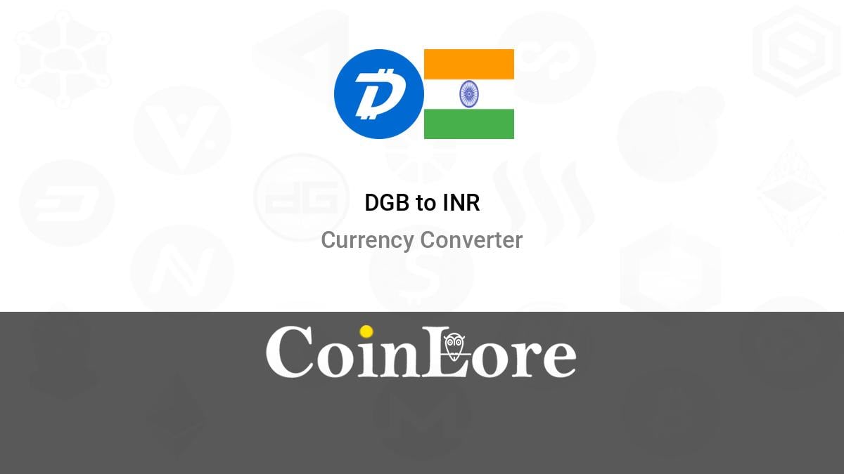 1 DGB to INR Exchange Rate Calculator: How much INR is 1 DigiByte?