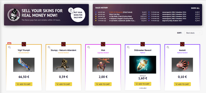 Site to purchase skins? :: Dota 2 General Discussions