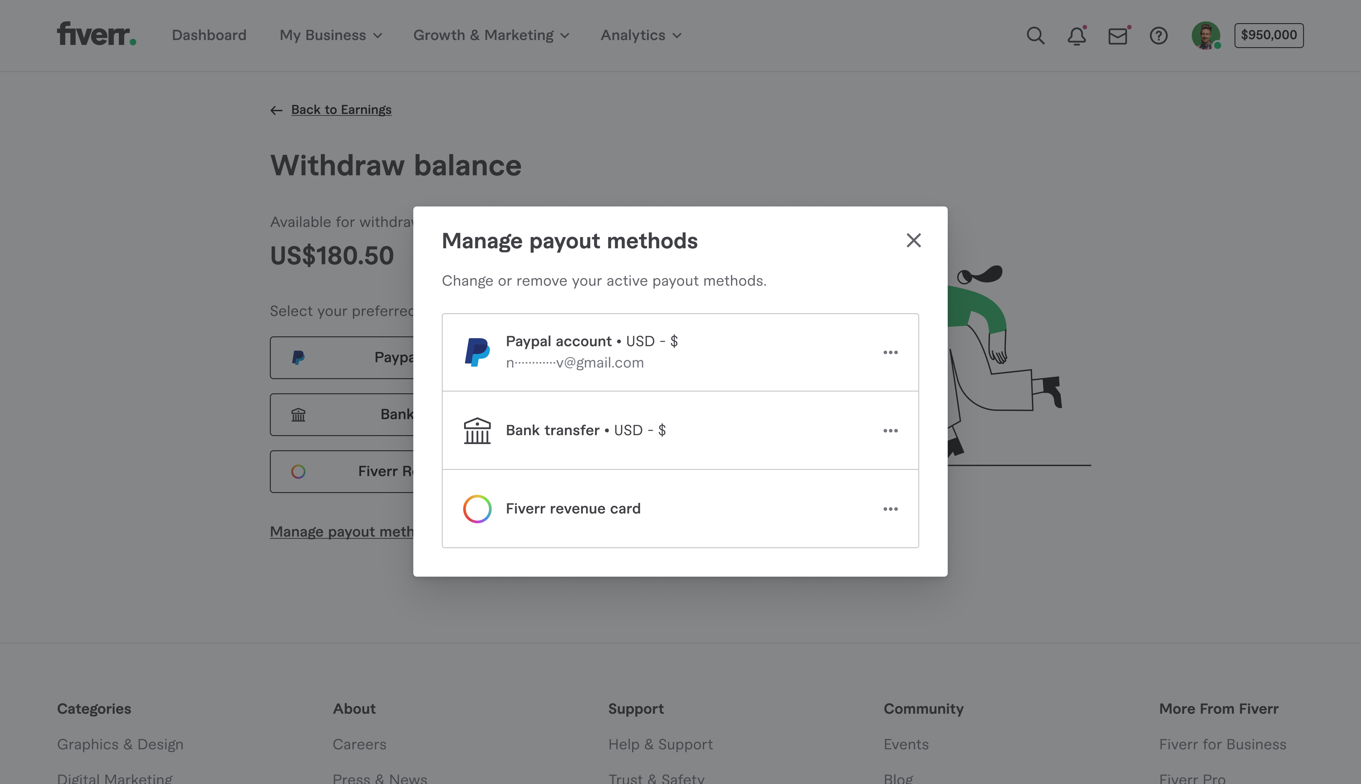 I withdraw money from fiverr 2 weeks ago but haven - PayPal Community