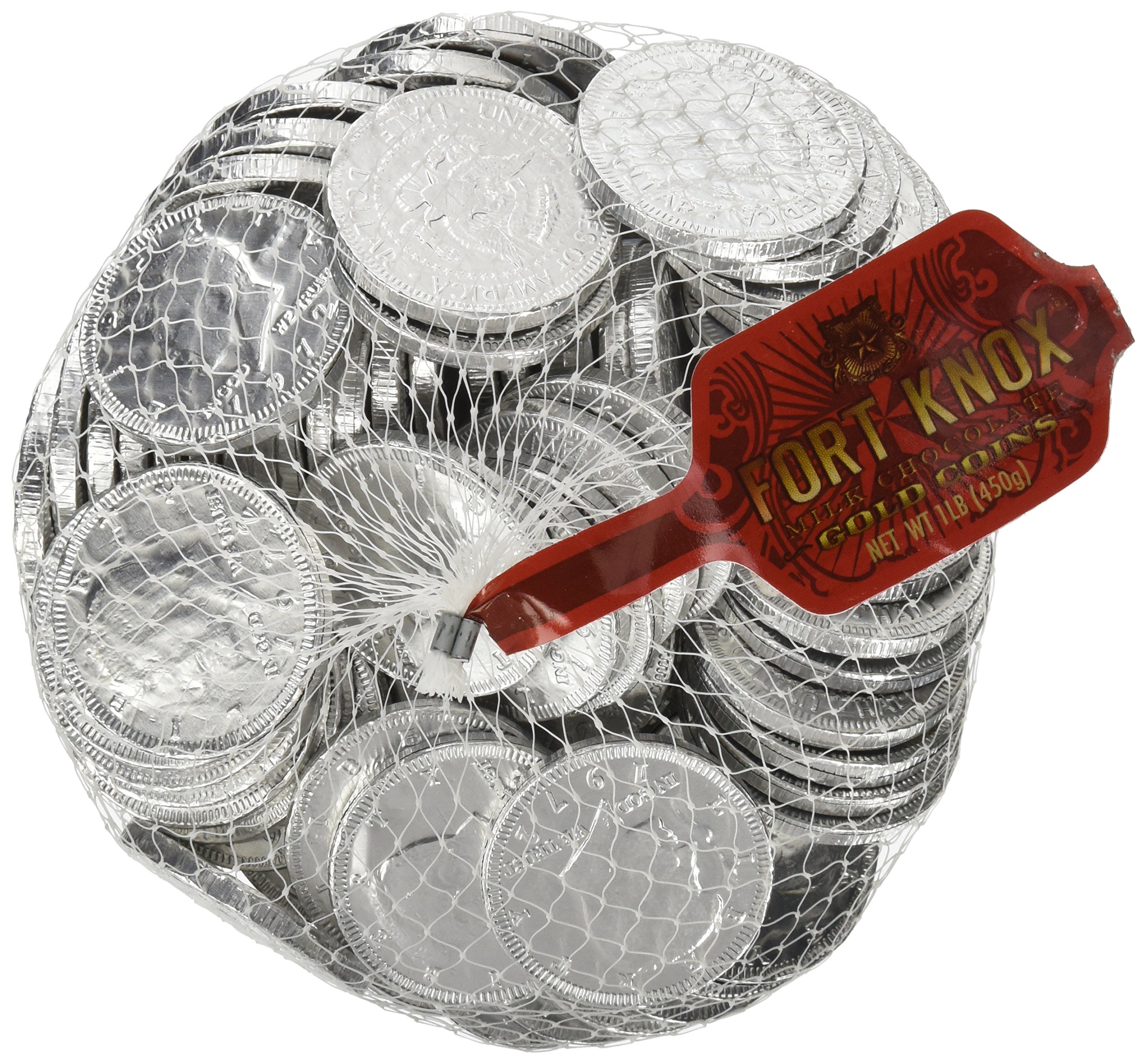 Chocolate Coins 1 Pound (lb) Silver