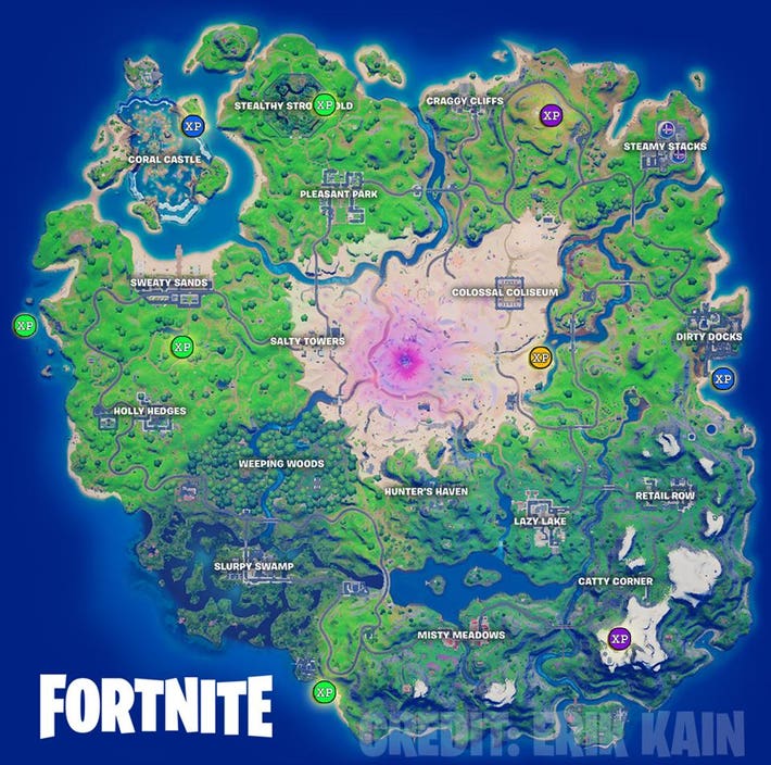 Every Week 15 XP Coin Location in Fortnite Season 5