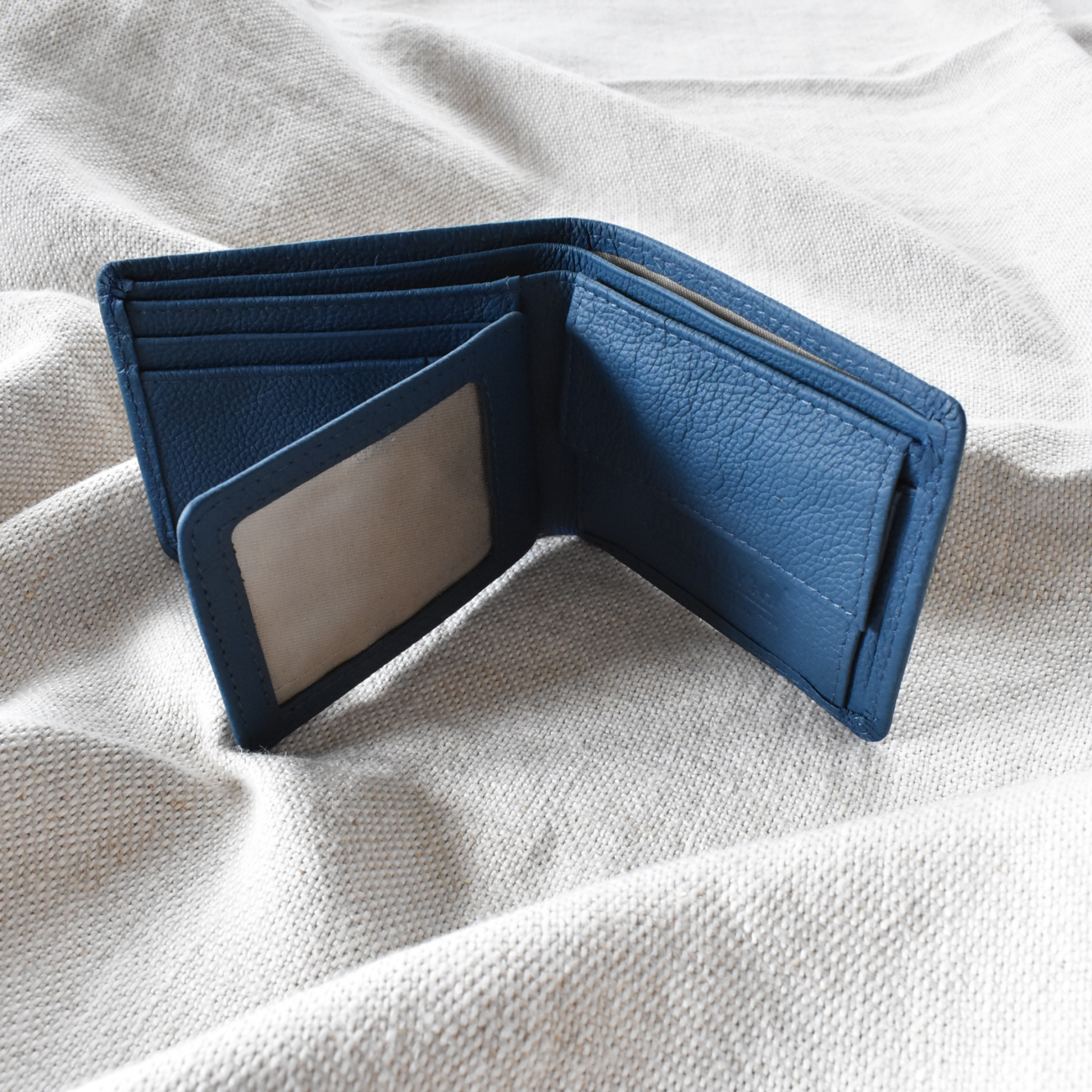 Paper Republic the square | leather wallet rustic rose & navy blue