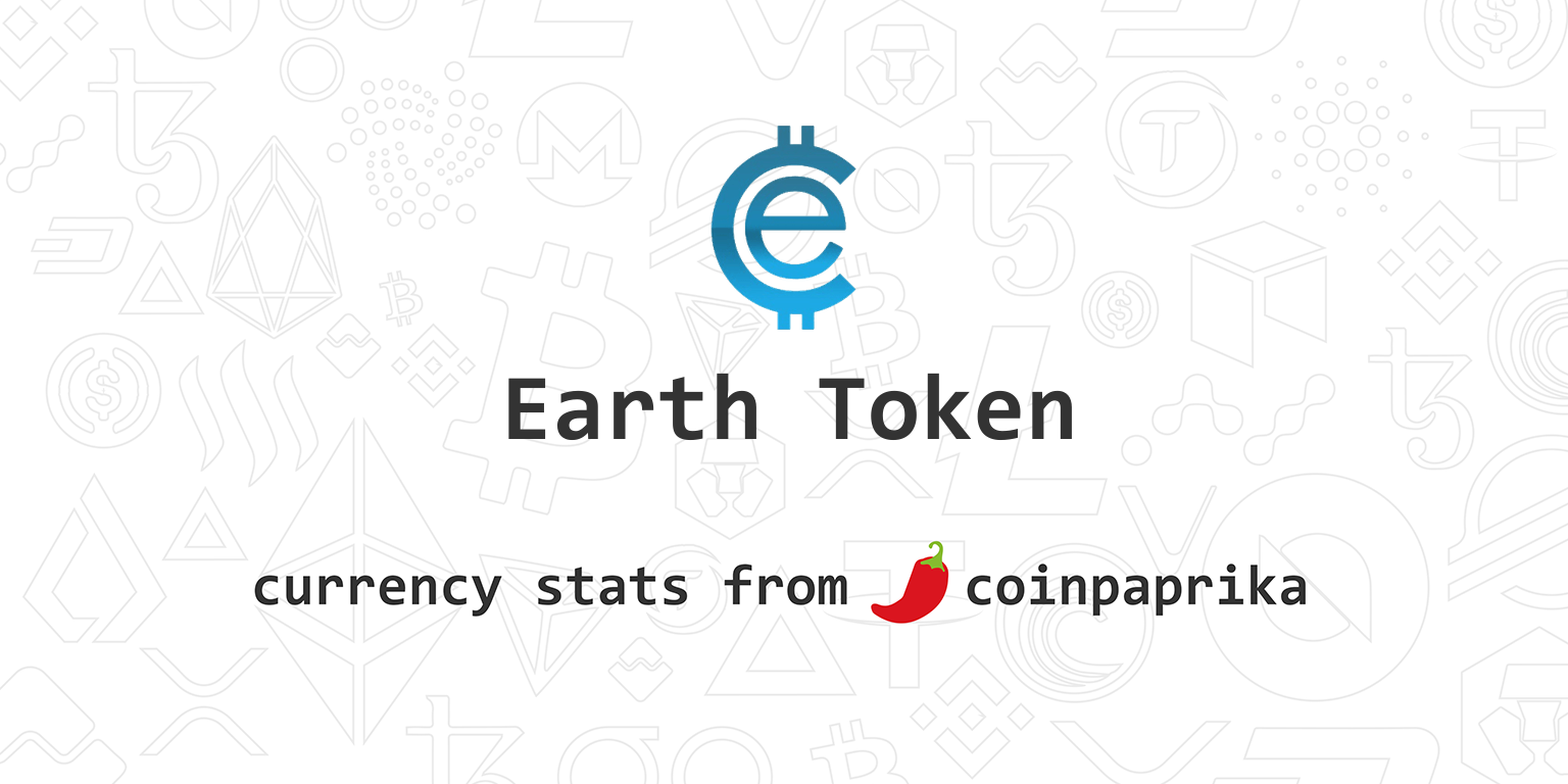 Earth Token Price Today - EARTH to US dollar Live - Crypto | Coinranking