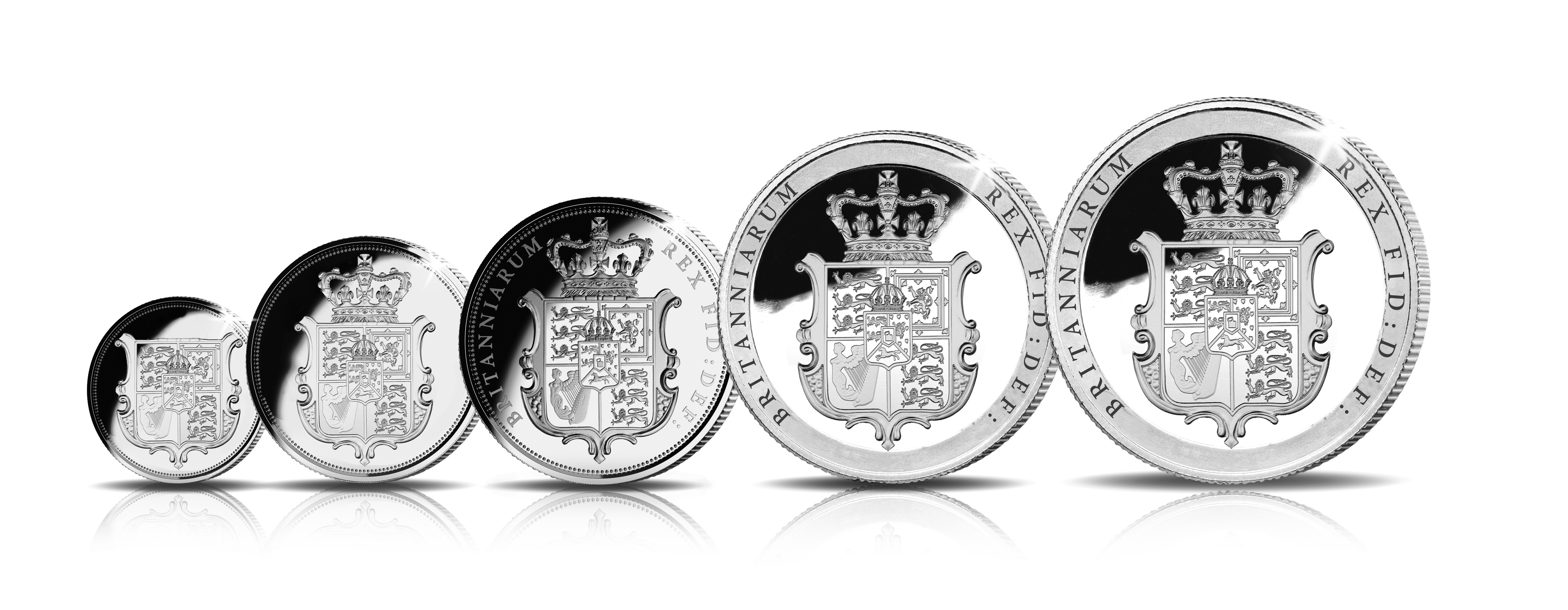 The Silver Shield Five-Coin Sovereign Set - Shop - The London Mint Office