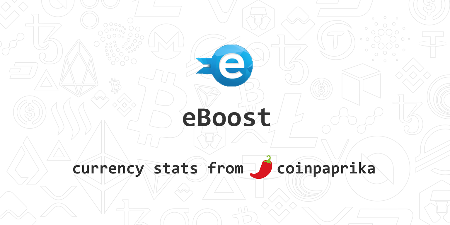 eBoost price today, EBST to USD live price, marketcap and chart | CoinMarketCap