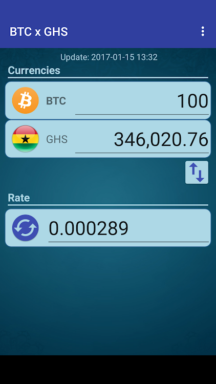 Convert Bitcoins to Ghanaian Cedis | BTC To GHS Exchange Rate