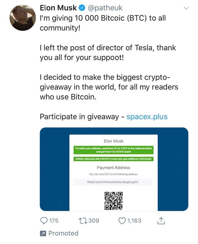 Scam abuses Elon Musk’s name to con people out of US$2 million