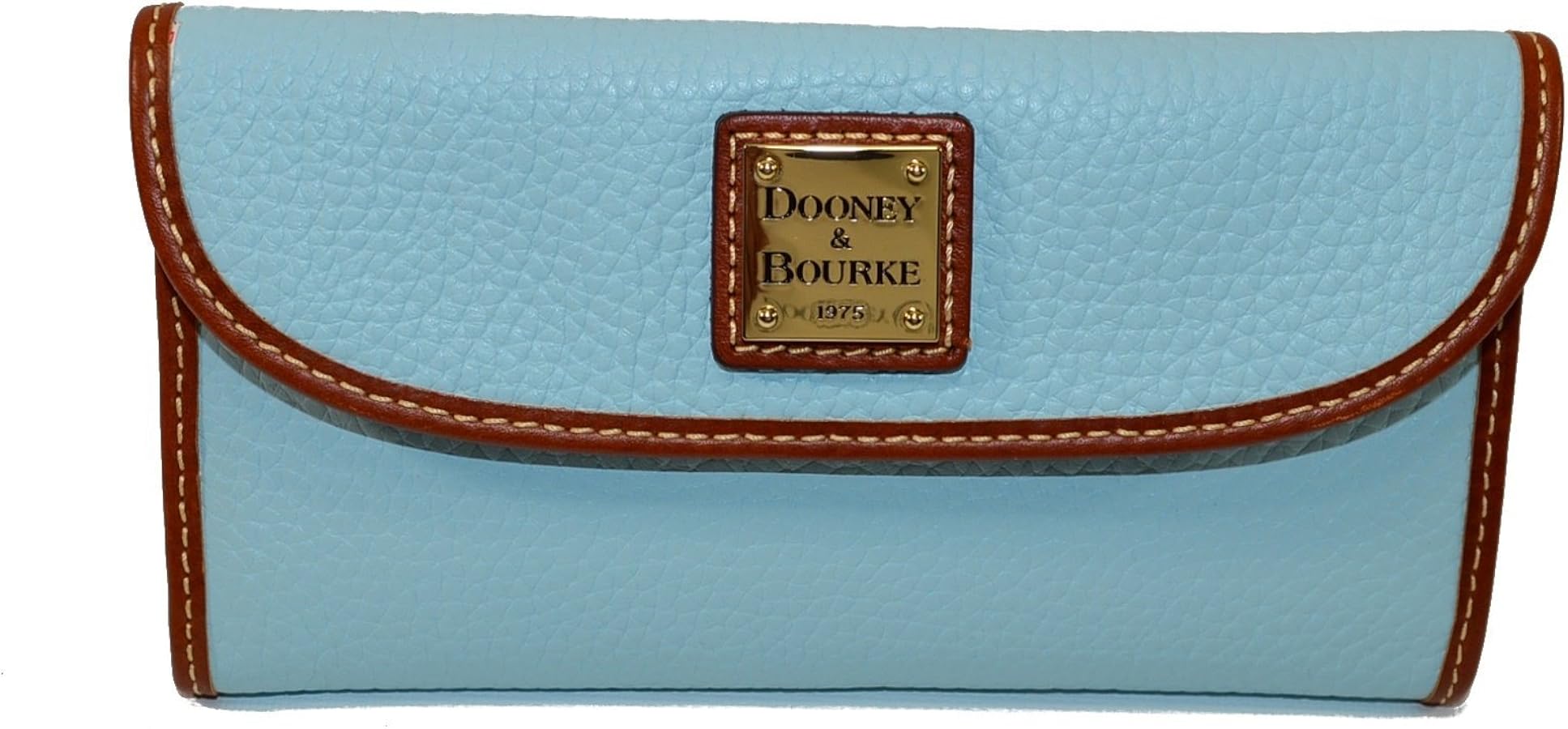 Stylish Dooney & Bourke Florentine Flap Wallet in Pale Blue