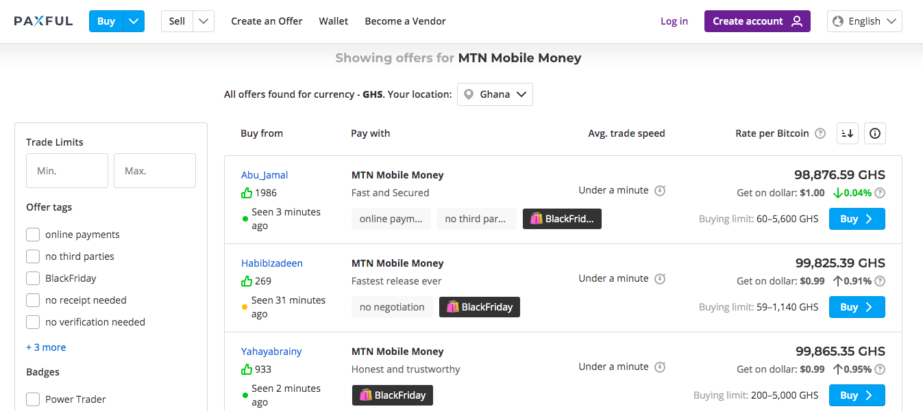 Buy Bitcoin in Ghana Anonymously - Pay with MTN Mobile Money