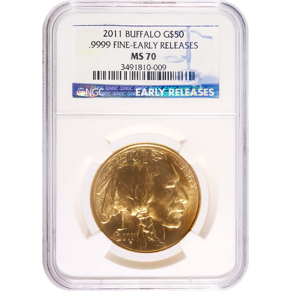 Buy $50 American Gold Buffalo NGC MS70 FDI First Label online at bitcoinlog.fun!