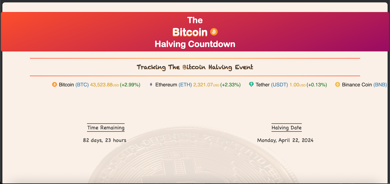 Upcoming Bitcoin Cash Halving Date - BCH Halving Countdown