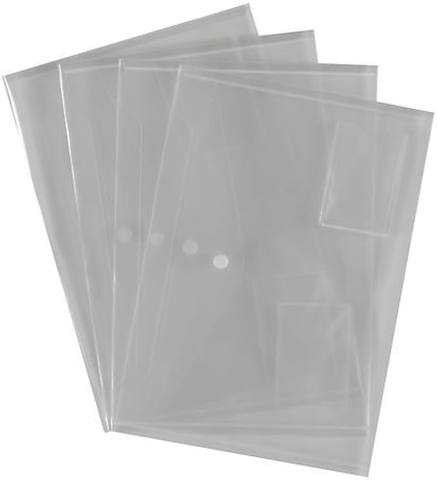 PLASTIC DOCUMENT WALLET - A4 - SOLID ASSORTED (EACH) - Melbourne Office Supplies