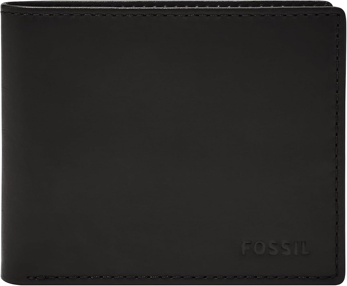 Fossil Men's Derrick Leather RFID blocking Bifold Wallet, Brown : bitcoinlog.fun: Fashion