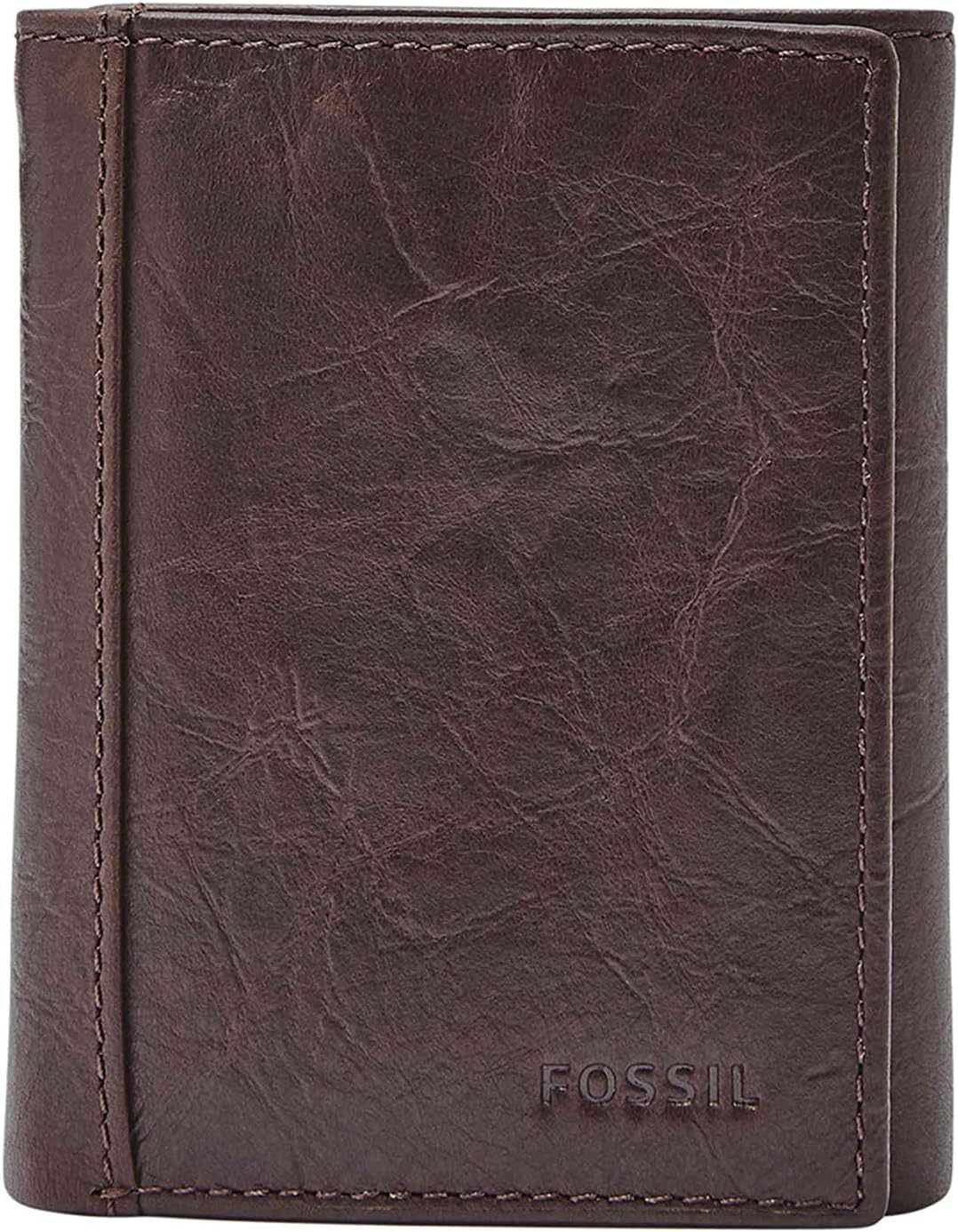 Men's Fossil Black ECU Pirates Neel Extra Capacity Trifold Wallet