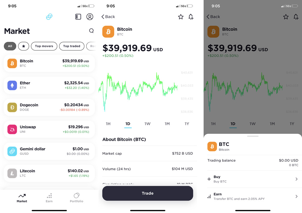 Buy, Sell & Trade Bitcoin & Other Crypto Currencies with Gemini's Best-in-class Platform | Gemini