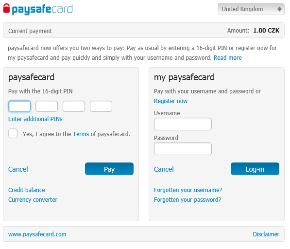 paysafecard to paypal transfer :: Help and Tips