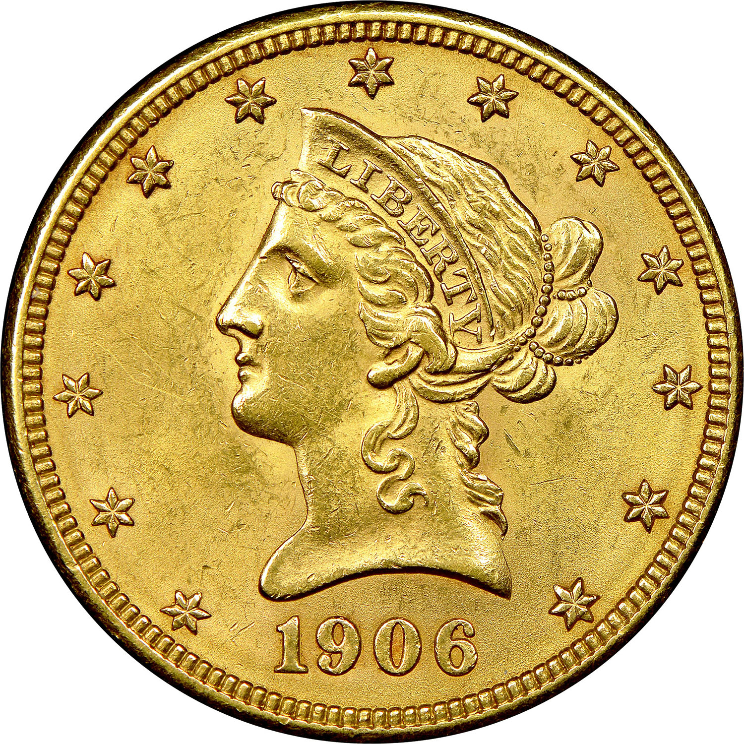 10 Dollars (Coronet Head - With motto) - United States – Numista