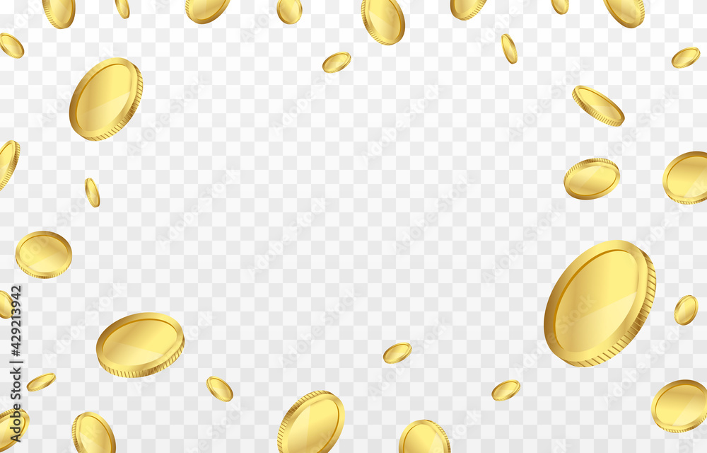 Gold Coins Falling Png For Kids - Gold Coin PNG Image | Transparent PNG Free Download on SeekPNG