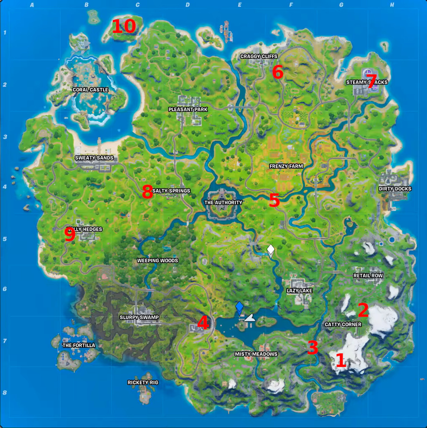 Fortnite: Every Gold XP Coin Location (Season 3 Week 8)