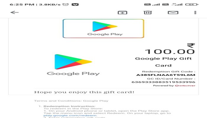 Redeem a Google Play gift card, gift code or promotional code - Google Play Help