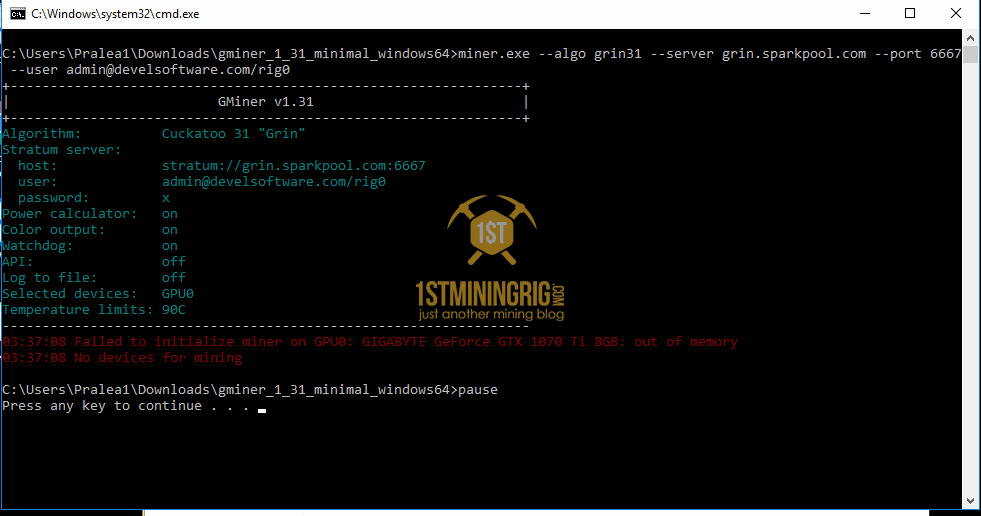 How to start mining Grin today