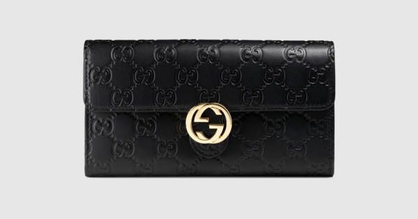 Gucci Signature Wallet with Zipper – Candice Milan