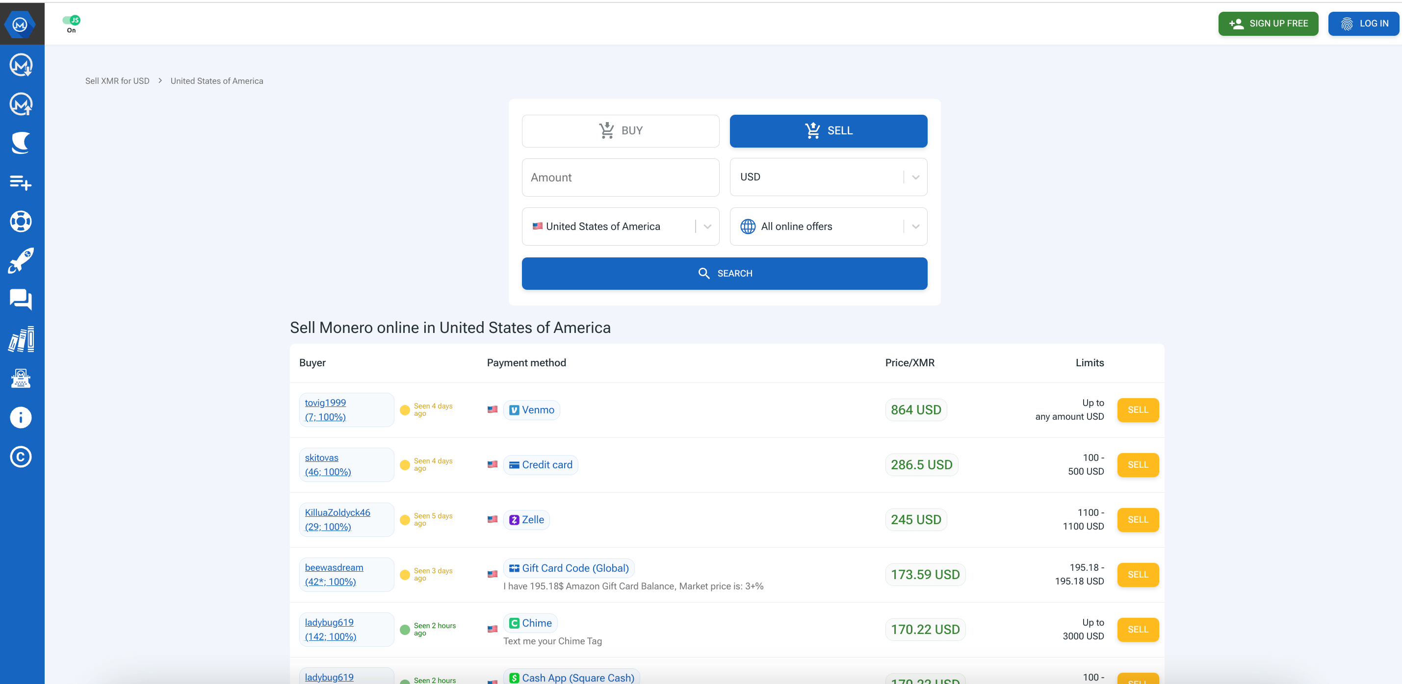 Exchange Monero (XMR) to Cash USD  where is the best exchange rate?