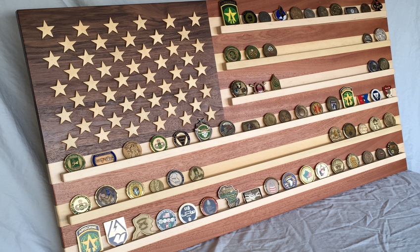 American Flag Coin Rack | Inventables